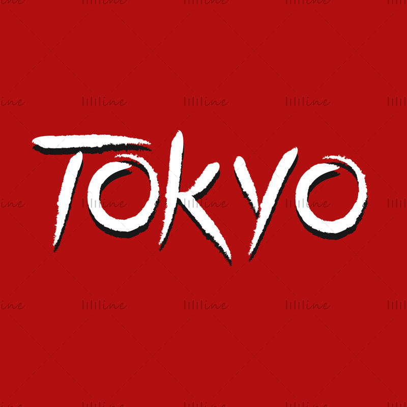 Apodo de robo de dinero de letras digitales de mano de Tokio