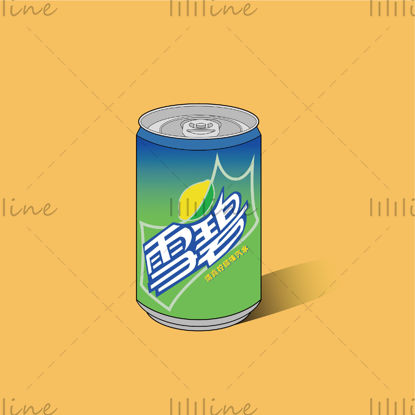 Sprite canned vector