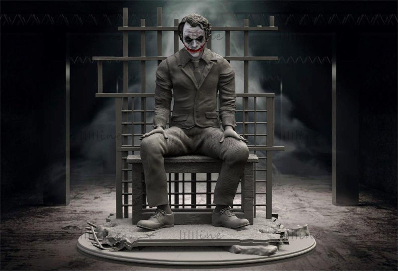 Miniature di Joker in prigione Modello 3D pronto per la stampa