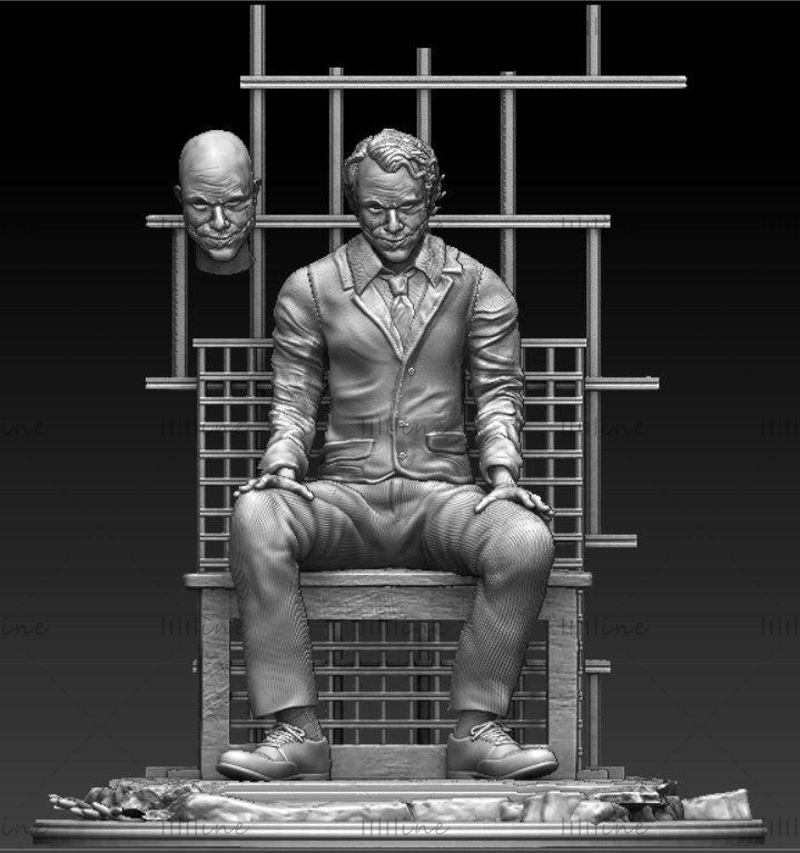 Joker hapishanede minyatürler 3D model hazır baskı