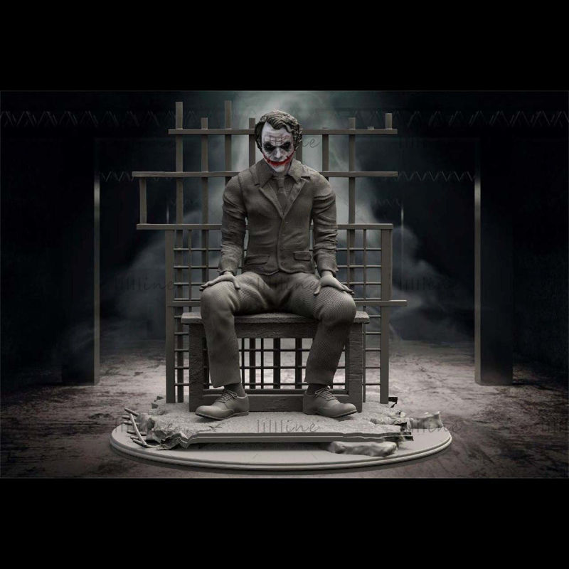 Miniature di Joker in prigione Modello 3D pronto per la stampa