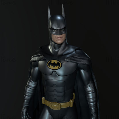 Готовая 3D модель статуи Бэтмена