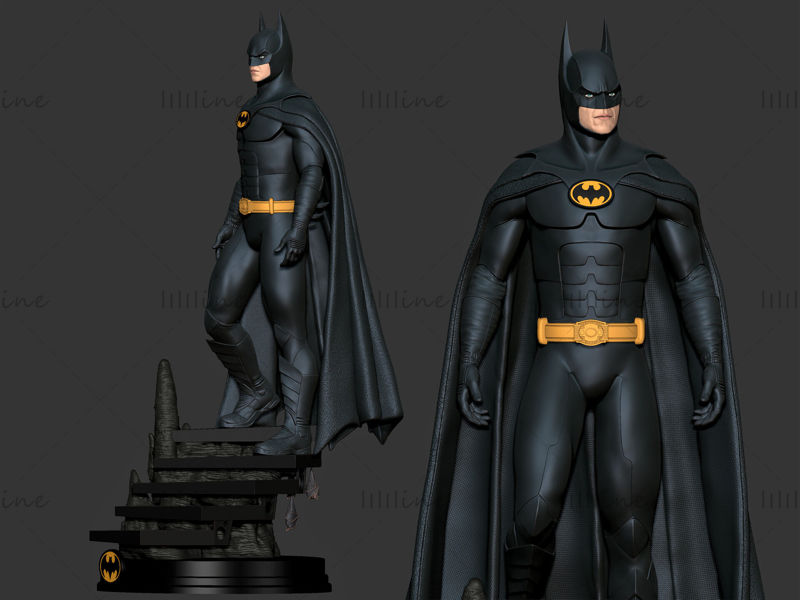 Stampa pronta per il modello 3D della statua di Batman