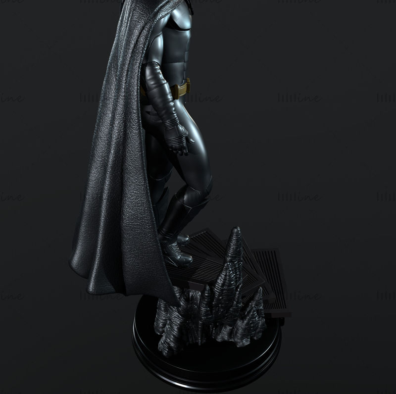 Batman-standbeeld 3D-model klaar om af te drukken
