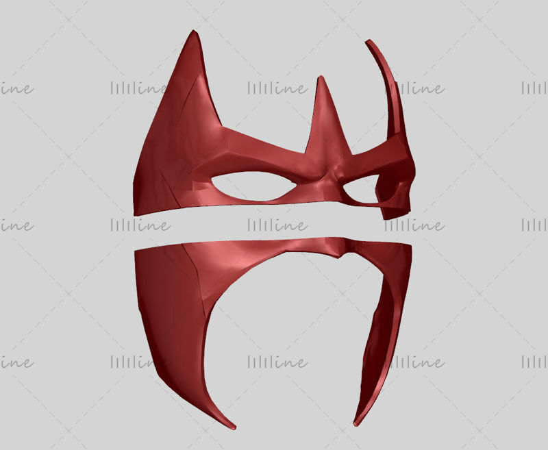 Nightwing Mask 3D model klaar printen