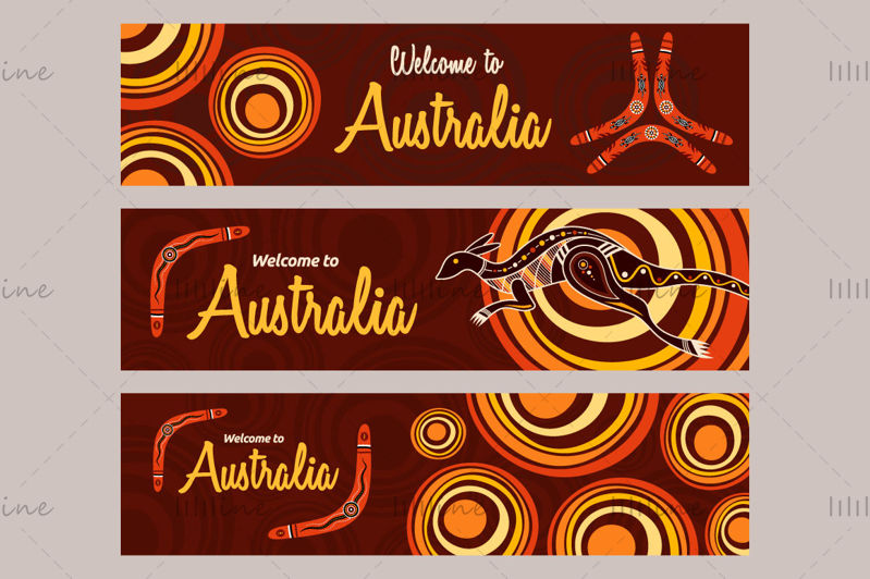 24 Australia horizontal banners