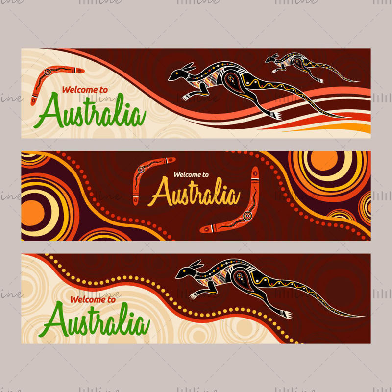 24 Australië horizontale banners