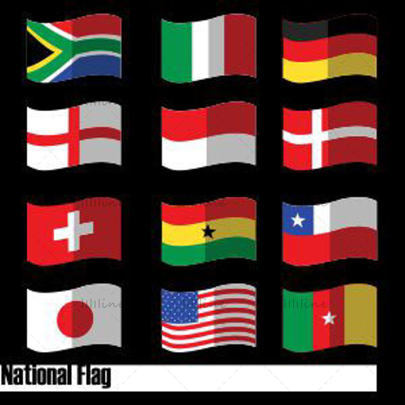 National Flag icons