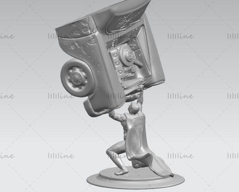 تمثال سوبرمان نموذج ثلاثي الأبعاد قابل للطباعة بتنسيق STL للطباعة ثلاثية الأبعاد