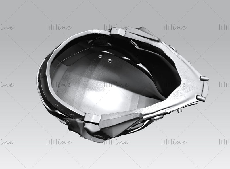Stampa pronta per il modello 3D di Batman Arkham Knight Helmet