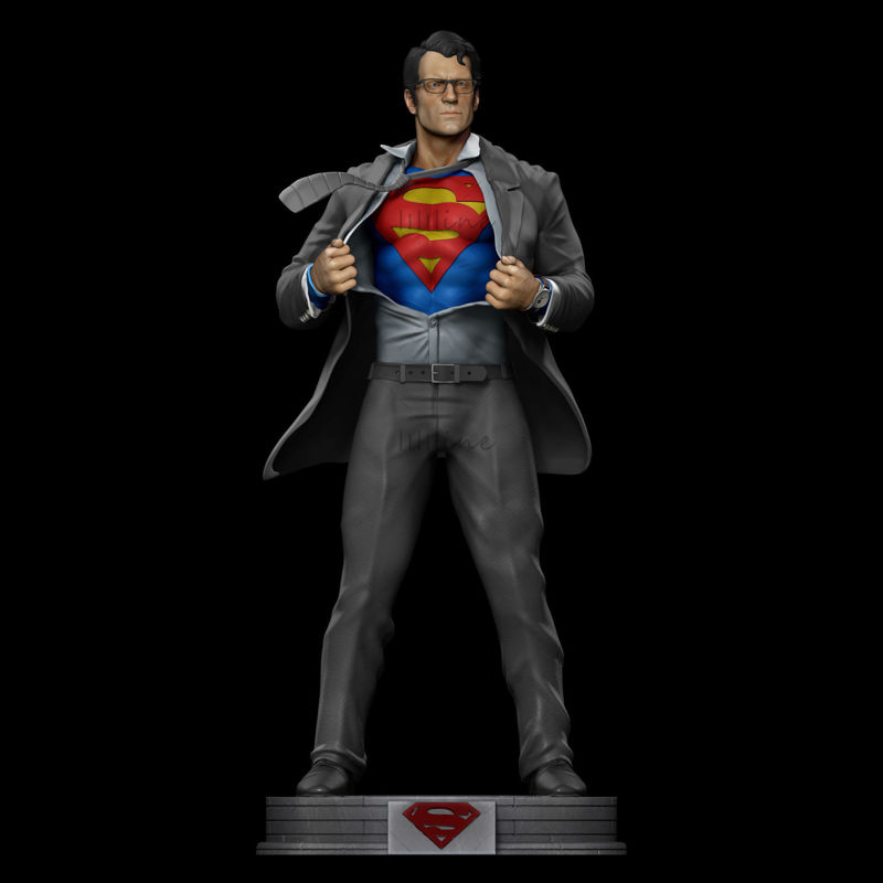 スーパーマン-クラークケント-3Dプリントモデル