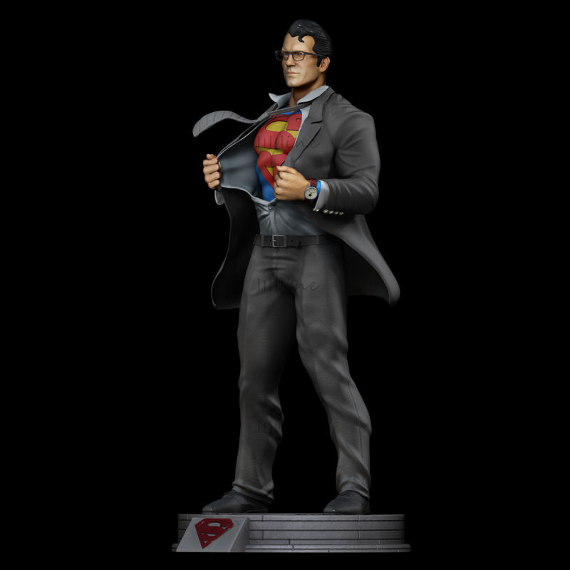 Superman - Clark Kent - 3D-utskriftsmodell
