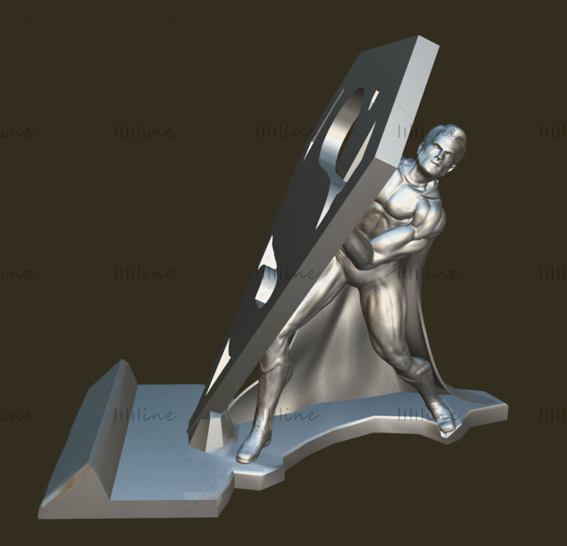 Держатель телефона супермен 3D модель готовая печать