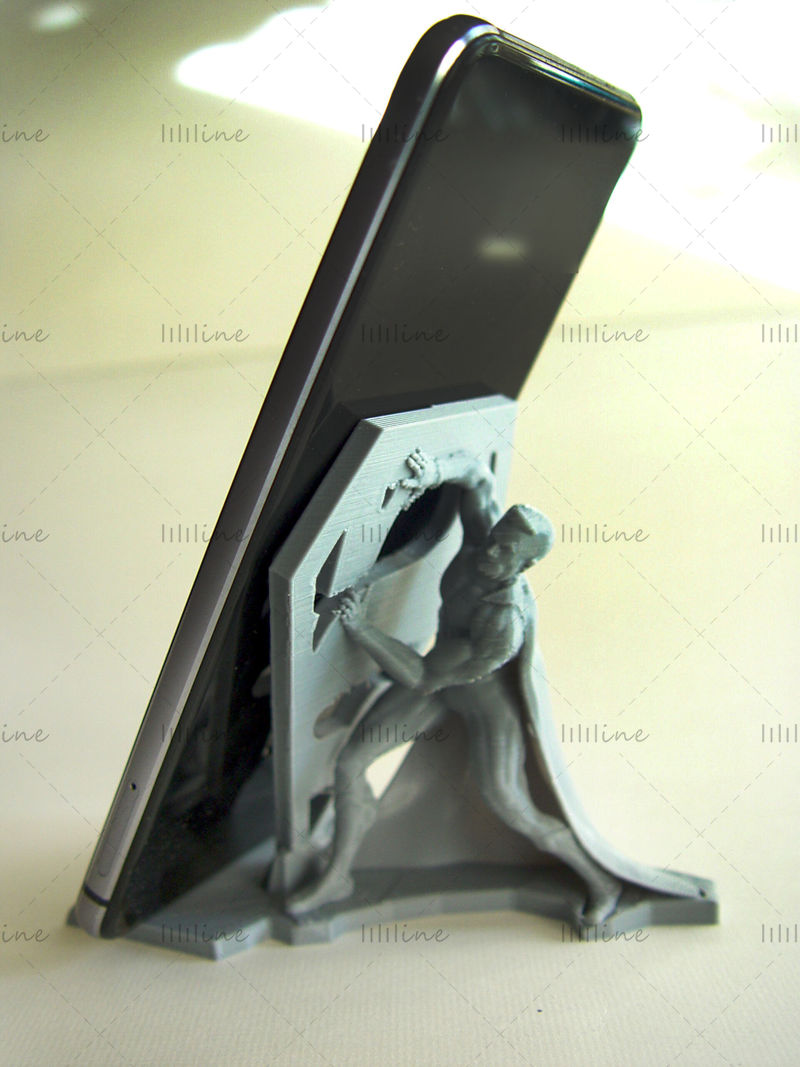 Superman phone holder 3D model ready print