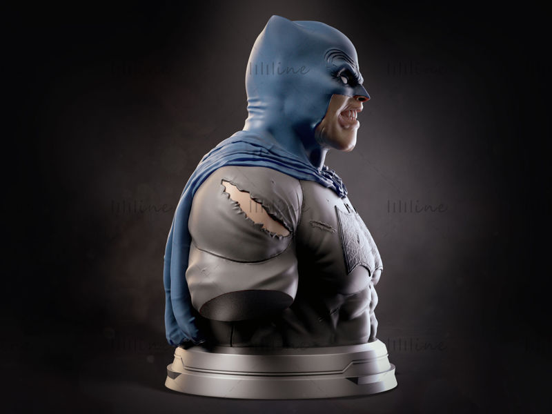 Бэтмен Темный рыцарь Фрэнк Миллер Бюст 3D модель готовая печать