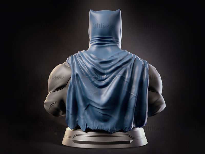 Stampa pronta per il modello 3D di Batman Dark Knight Frank Miller Busto