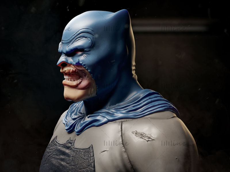 Batman Kara Şövalye Frank Miller Büstü 3D model hazır baskı