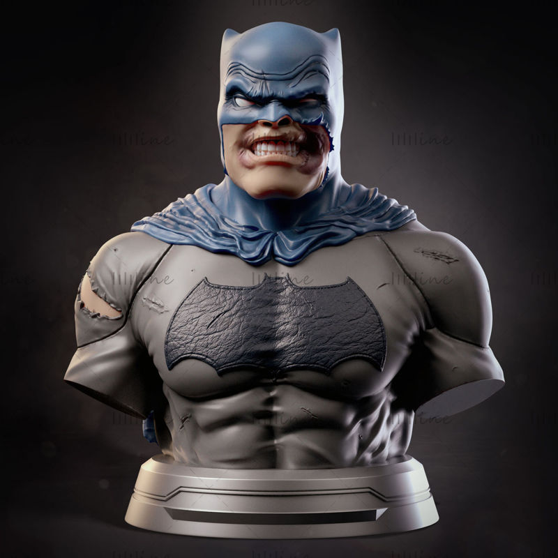 Batman Dark Knight Frank Miller Bust modèle 3D prêt à imprimer