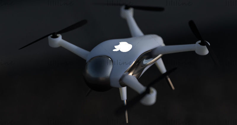 Drone konsepti 3D model
