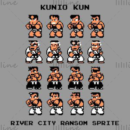 Kunio Kun Sprite