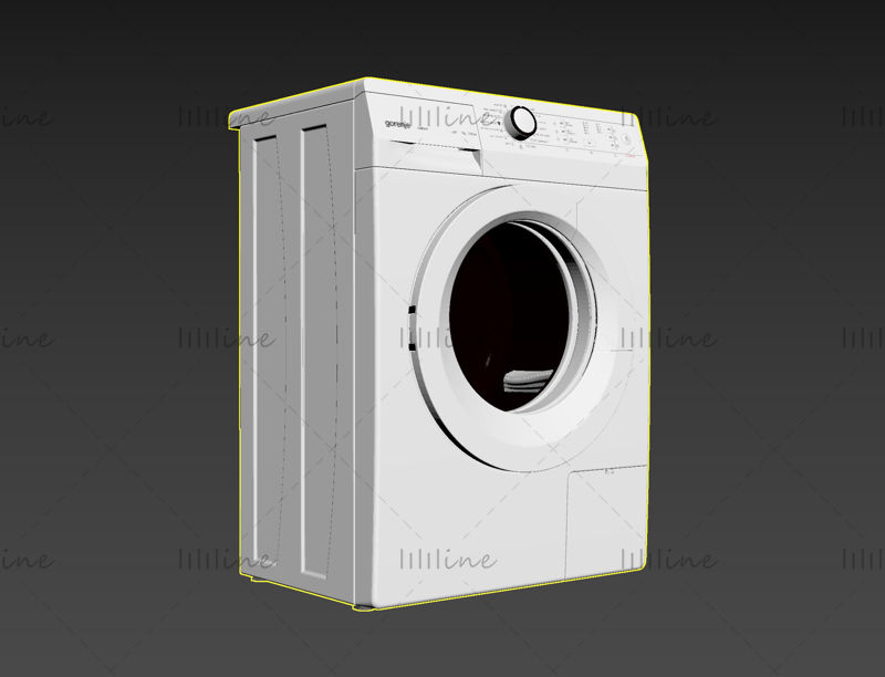 Drum washing machine model C4D 3d model