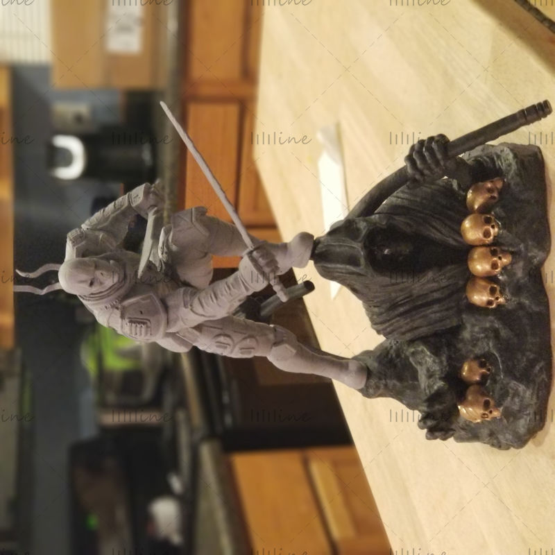 DeathStroke statue 3D model Printable