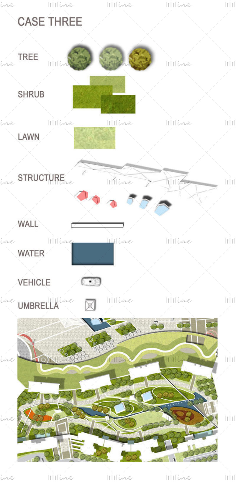 Building Plane Material Map PSD Material Matching