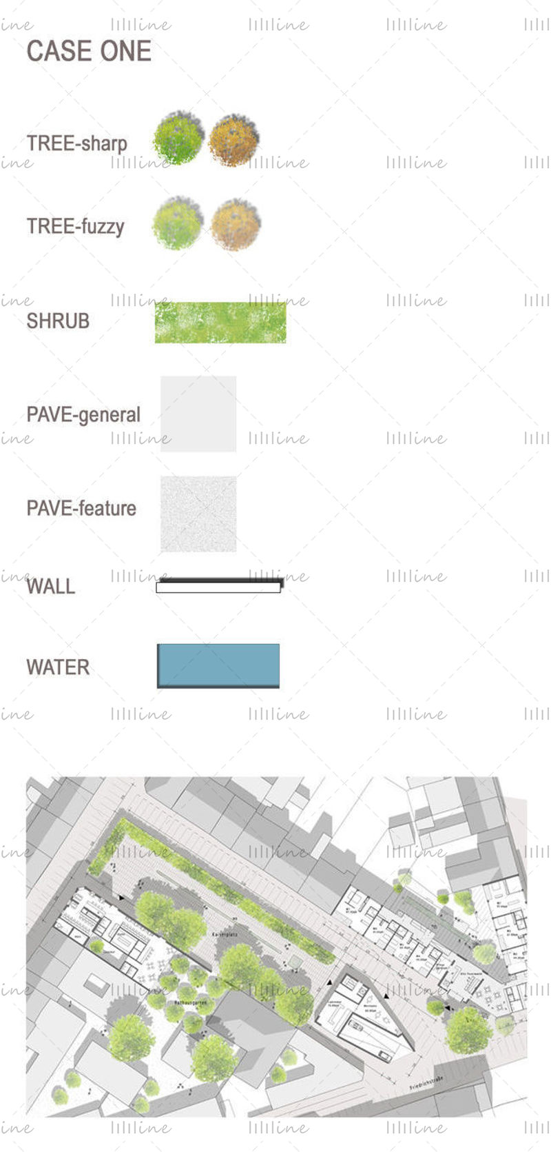 Building plan material texture psd building general plan material with layout type
