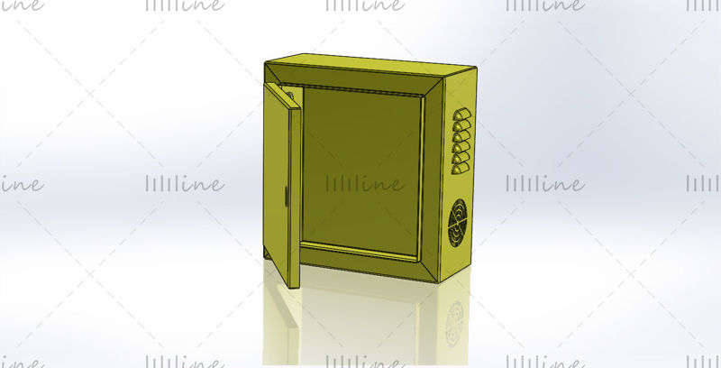Electrical cabinet 3d industry model