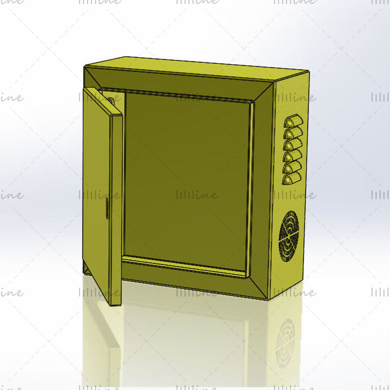 Electrical cabinet 3d industry model