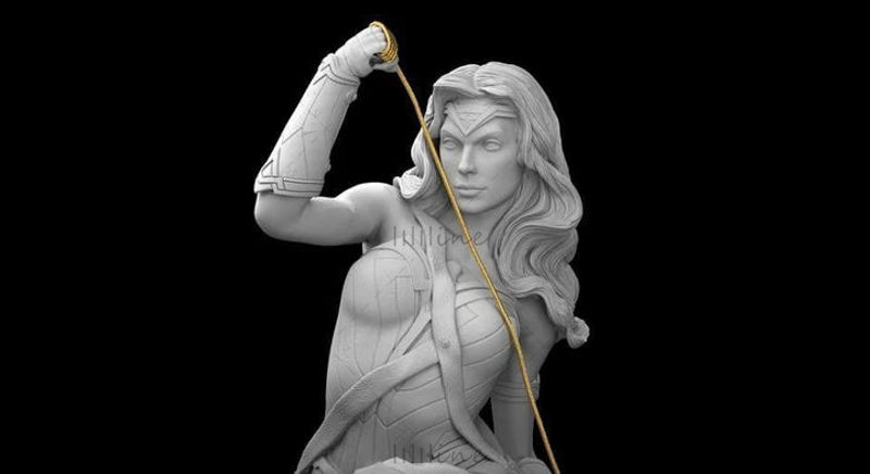 Wonder woman statue 3D-modell Utskrivbar