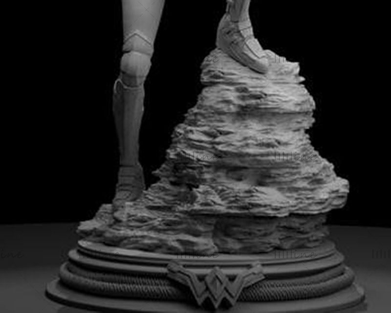 Wonder woman statue 3D-modell Utskrivbar
