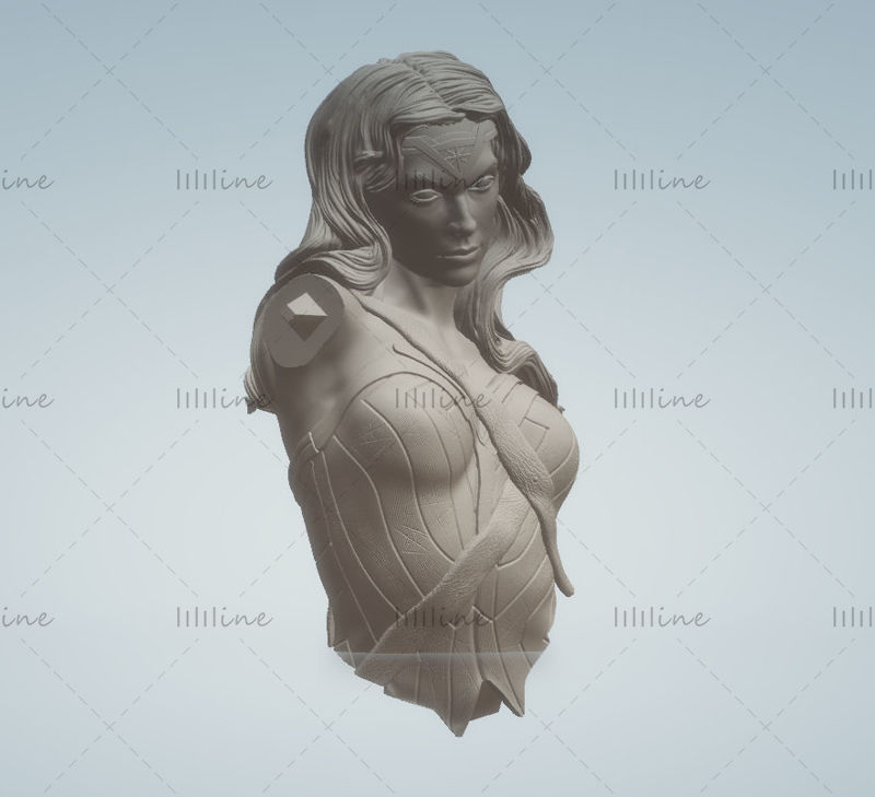 Wonder woman statue modèle 3D imprimable