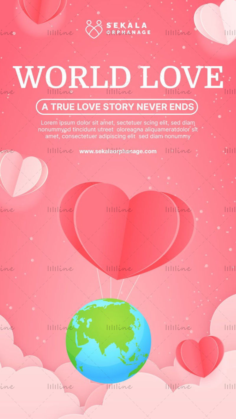 The world of love INS template