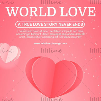 The world of love INS template