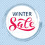 Winter Sale hand lettering Logo for holidays sale