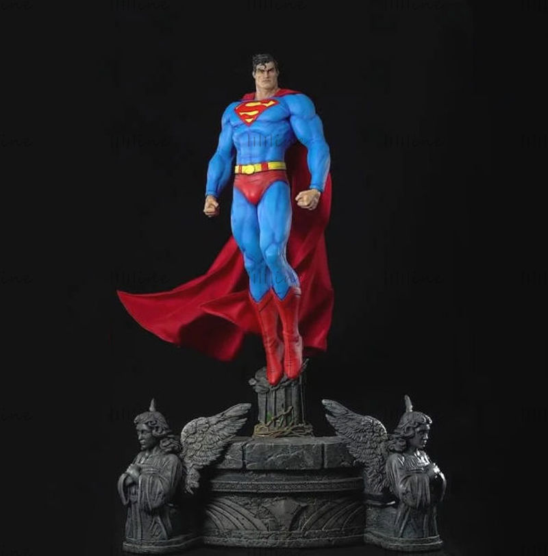 3Д модел статуе Супермена за штампање за 3Д штампање