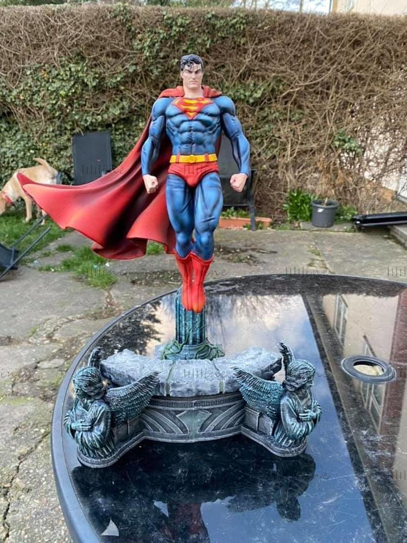 Modelo 3D da estátua do Superman para impressão em 3D