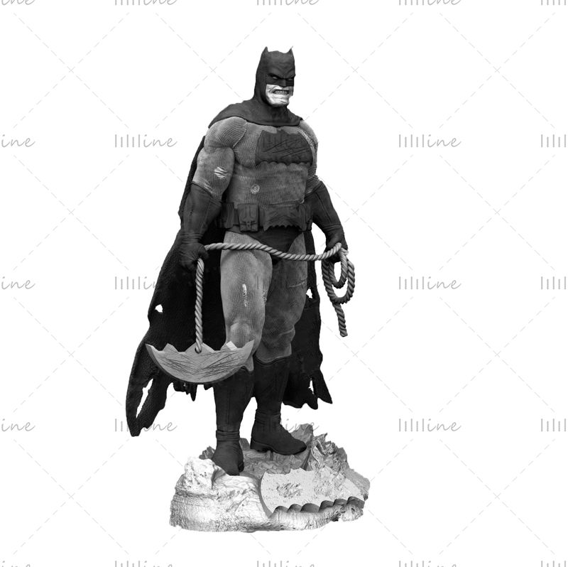 Batman The Dark Knight Statue 3D-s modell nyomtatásra készen