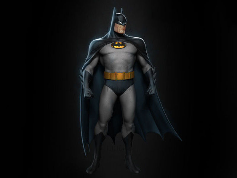 Batman Animated 3D model ready for print