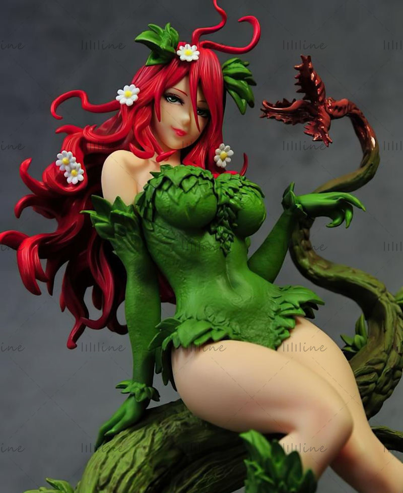 Poison Ivy 3D Model STL for 3D Print