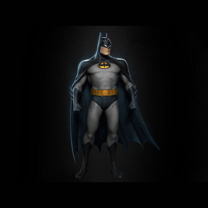 Batman Animált 3D-s modell nyomtatásra készen