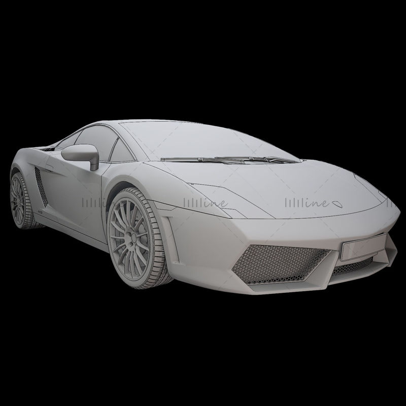 Ультрабеговая 3D модель Lamborghini