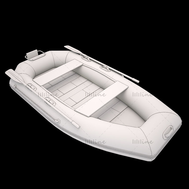皮划艇3D模型