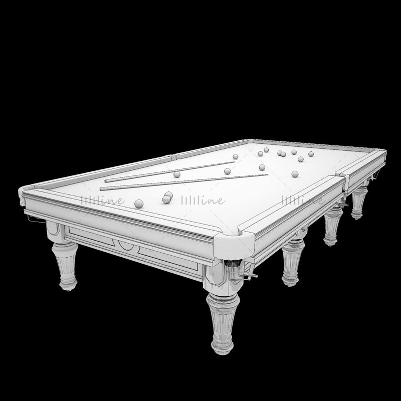 Billiard table 3D model