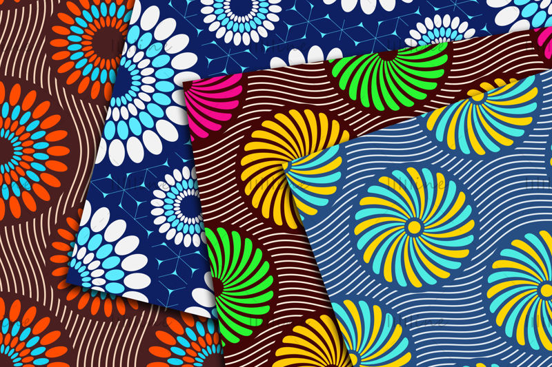 10 African seamless patterns