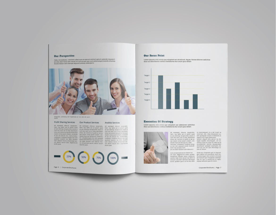 Enterprise propaganda brochure magazine template