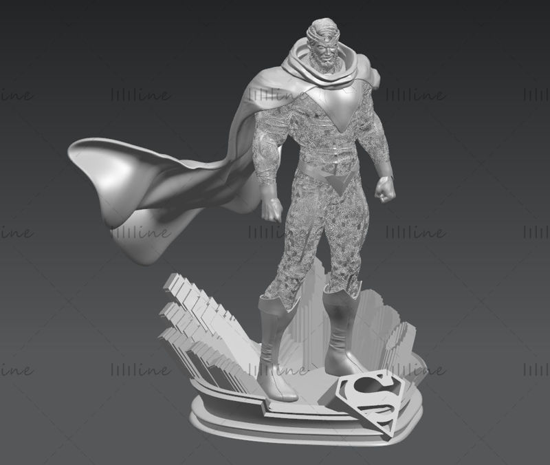 Superman Statue 3D model ready print