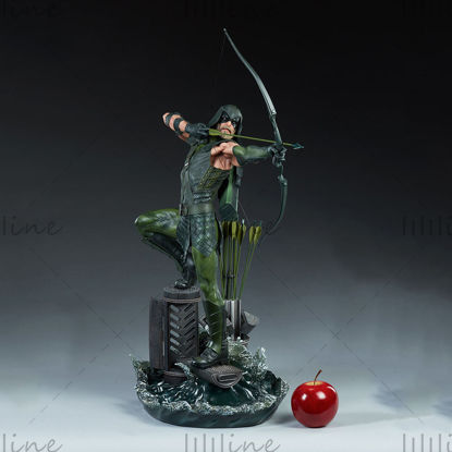 Зеленая стрела 3d модель скульптура готовая печать
