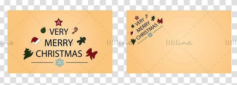 Very Merry Christmas vector hand lettering